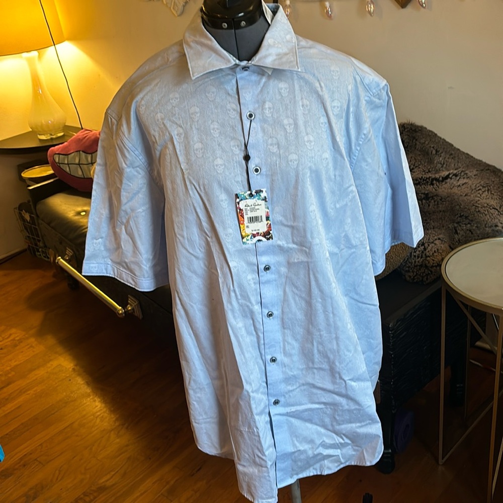 Robert Graham men’s short sleeve button up dress shirt